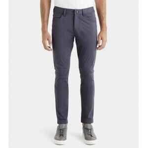 Rhone Commuter Jogger Pants Iron Gray Ankle Zipper Flex-Knit Slim Fit Size 31